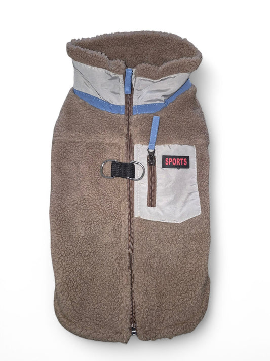 Heerlijk warm teddy hondenjack