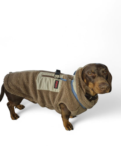 Heerlijk warm teddy hondenjack
