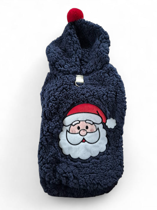 Kerstjasje voor je teckel met kerstman