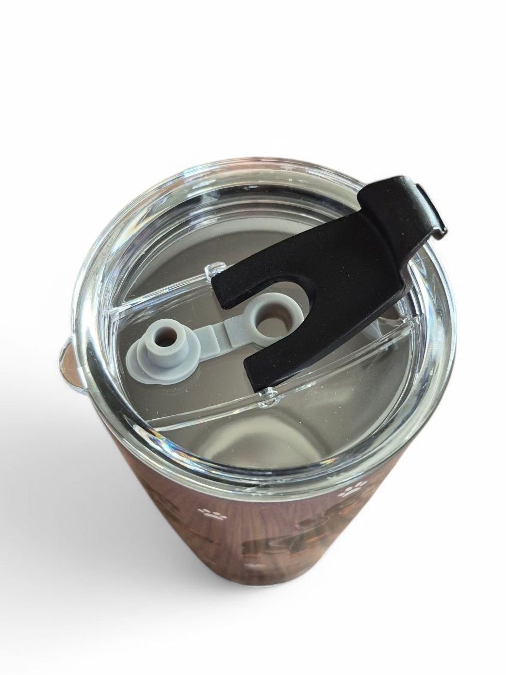 Coffee to go thermosbeker black & tan teckels
