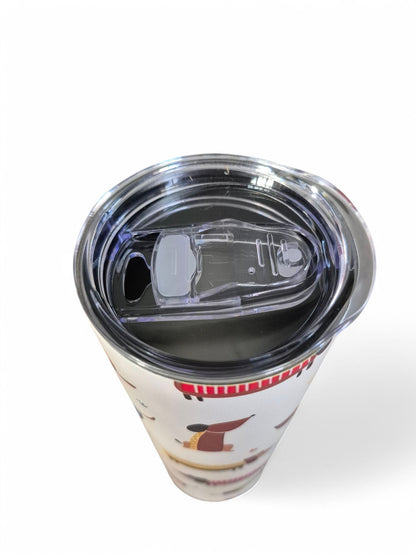 Thermos beker met teckeltjes