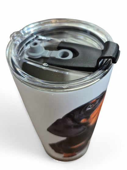 Coffee to go teckel thermosbeker