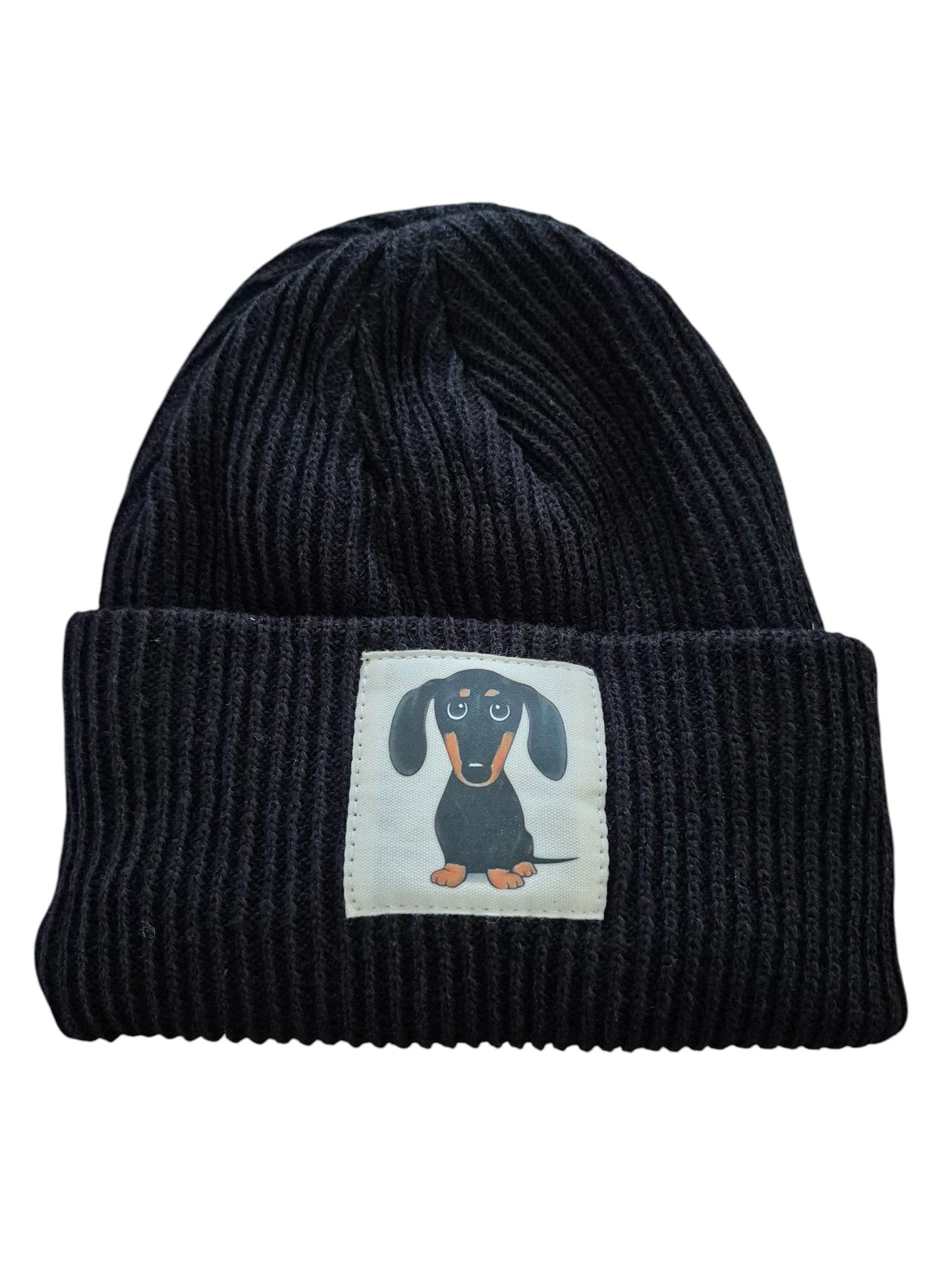 Warme muts black & tan