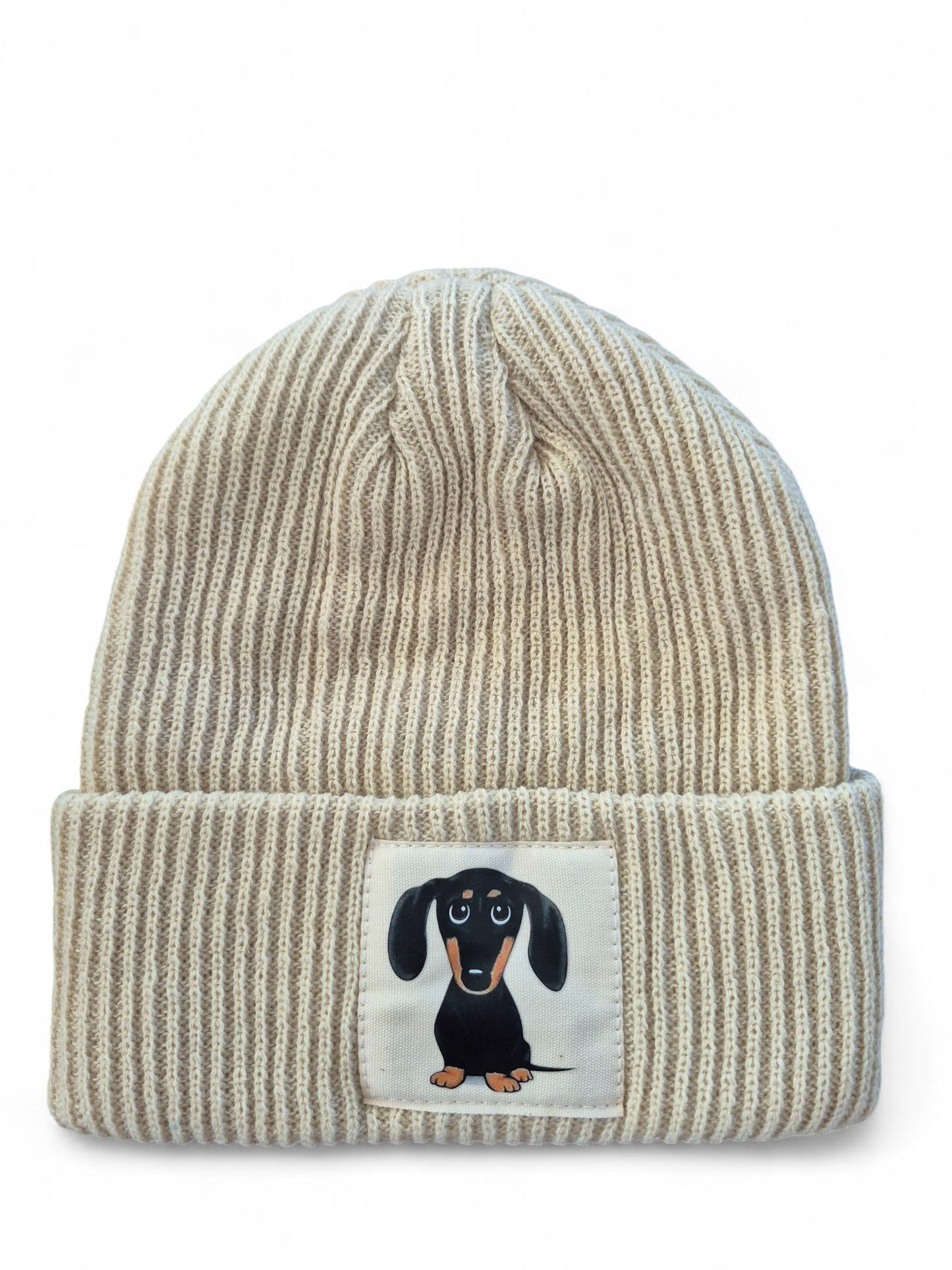 Warme muts black & tan